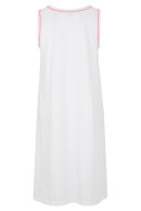 Damella - Ærmeløs Print Natkjole - Loungewear - Hvid