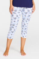 Damella - Pyjamas - Flora Print - Blå