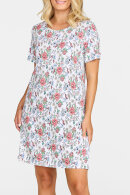 Damella - Natkjole - Blomstret Print - Rød
