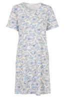 Damella - Natkjole - Blomstret Print - Blå