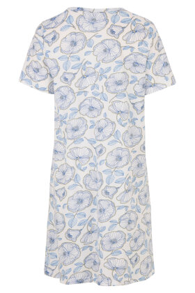 Damella - Natkjole - Blomstret Print - Blå