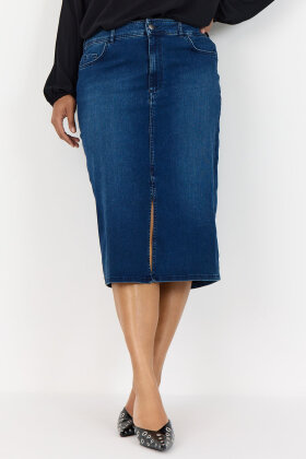 Wasabiconcept - WA-Summer 17 - Denim Nederdel - Dark Blue