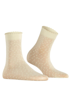 Falke - Microbloom - Ankelstrømper - 3D Strik - Off White