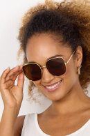 SoyaConcept - Sc-Penina1-a2 - Solbrille UV400 - Guld & Brun