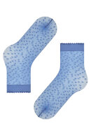 Falke - Microbloom - Ankelstrømper - 3D Strik - Blå