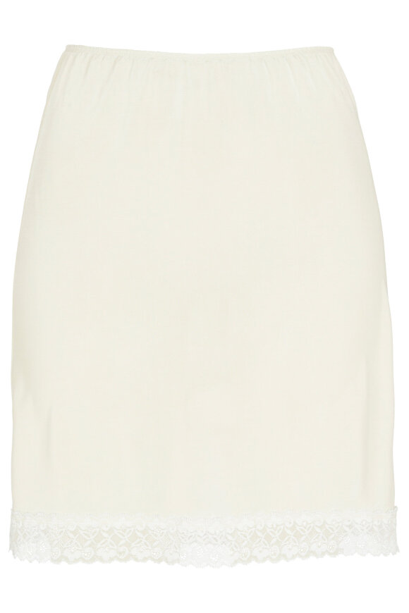 Damella - Skørt - Blonde 45 cm Viskose - Off White