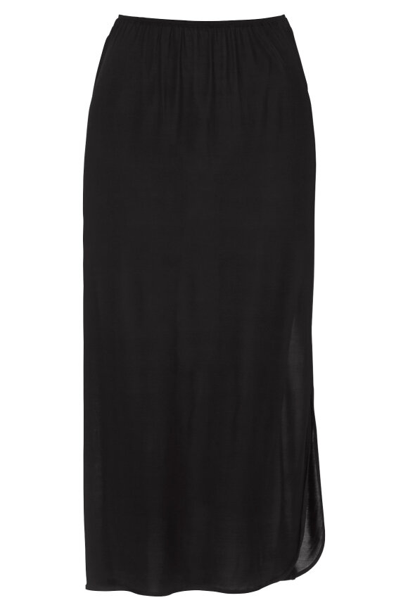 Damella - Skørt - 80 cm Viskose - Sort