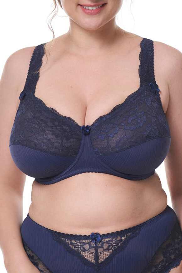 Plaisir - Beate Plain Elegance - Bøjle BH - Mørkeblå