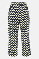 Betty Barclay - Bukser - Elegant Print Jersey - Mørkeblå