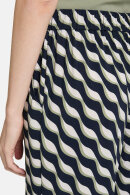 Betty Barclay - Bukser - Elegant Print Jersey - Mørkeblå