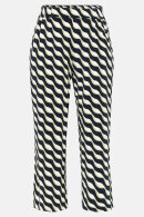 Betty Barclay - Bukser - Elegant Print Jersey - Mørkeblå
