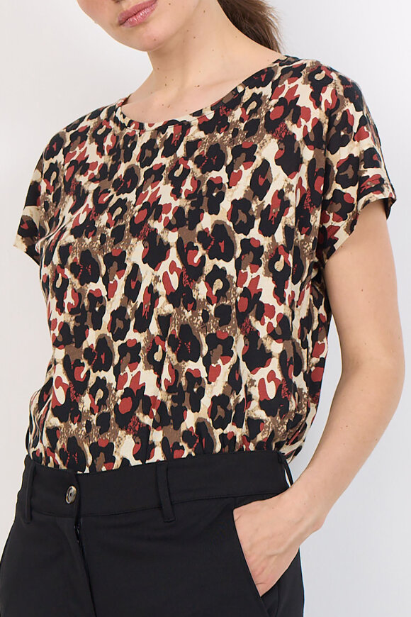 SoyaConcept - SC-Felicity - Print T-shirt - Rød