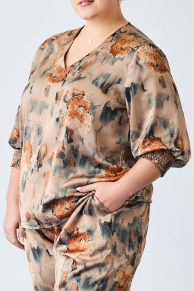 No.1 by OX - Elegant Let & Luftig Bluse - Multifarvet