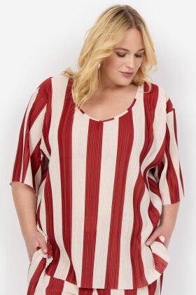 Wasabiconcept - WA-Liva 1 - Plisse' Bluse - Rød