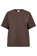 Wasabiconcept - WA-Laena 1 - T-shirt Nålestribet - Brun