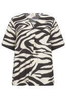 Wasabiconcept - WA-Luana 1 - Zebraprint Bluse - Sort