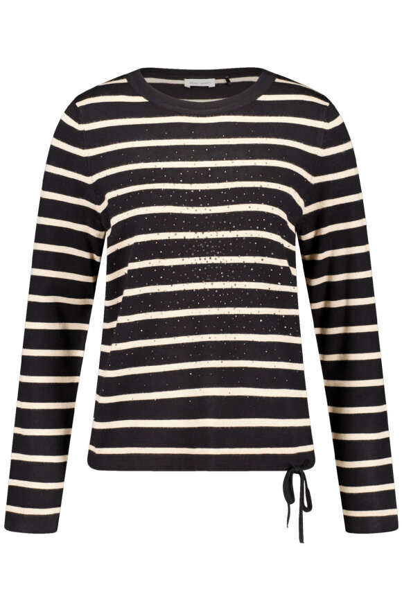 Gerry Weber - Stribet Strikbluse - Viskose - Similisten