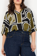 Wasabiconcept - WA-Natalie 1 - Let Print Bluse - Grøn