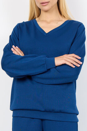 SoyaConcept - SC-Banu 194 - Bluse Sweatkvalitet - Kobolt