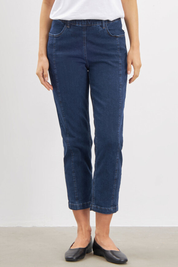 Laurie - Piper Pure Regular - Cropped - Dark Denim