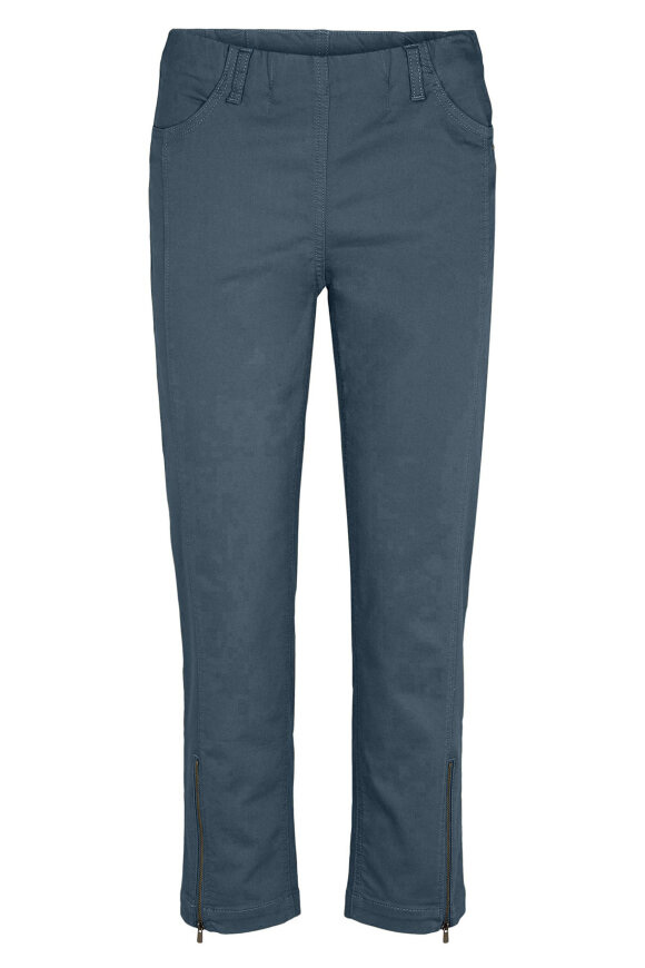 Laurie - Piper Regular Twill - Cropped - Blågrå
