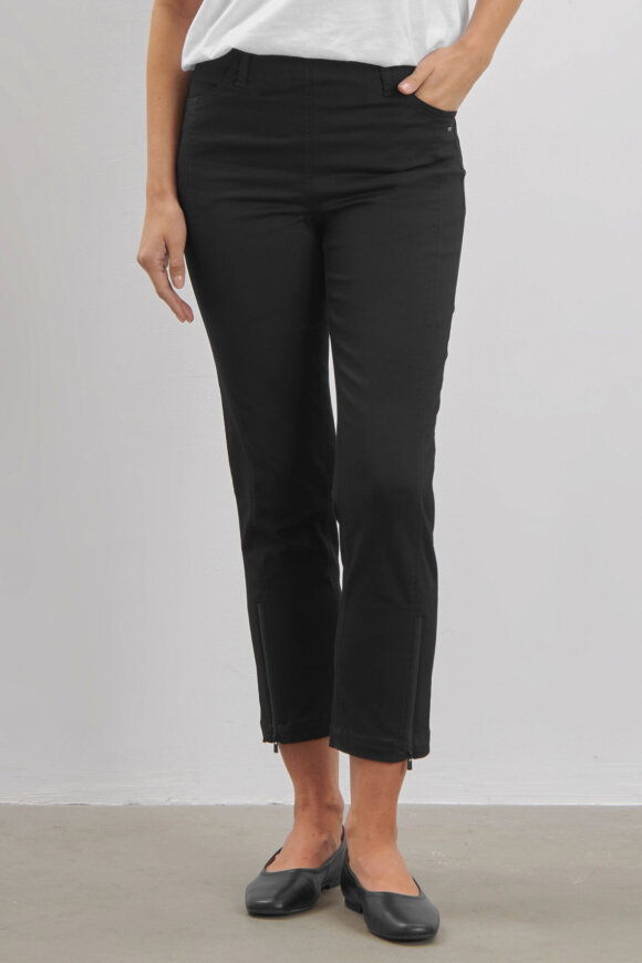 Laurie - Piper Regular Twill - Cropped - Sort