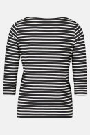 Betty Barclay - T-shirt Stribet Sort 