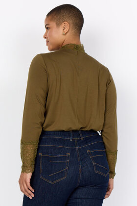 Wasabiconcept - WA-Stella 8 - Langærmet Blonde Turtleneck - Oliven