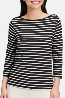 Betty Barclay - T-shirt Stribet Sort 