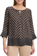 Betty Barclay - Print Bluse - Satin Viskose - Sort