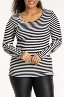 Sandgaard - Ribstrikket Top - Sort