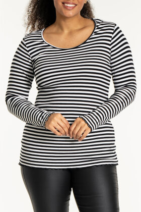 Sandgaard - Ribstrikket Top - Sort