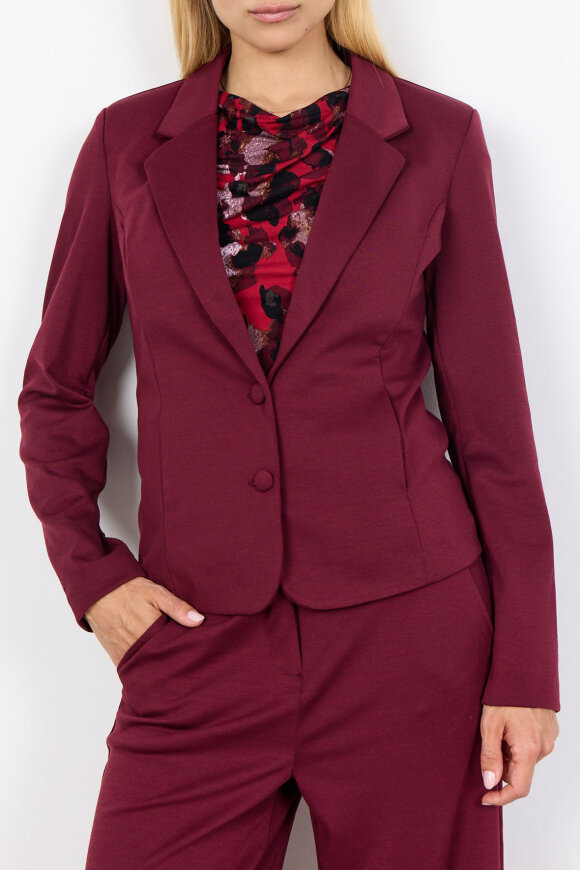 SoyaConcept - Sc Daniela 1 - Blazer Jakke - Mørk Rød