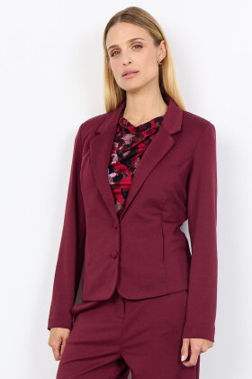 SoyaConcept - Sc Daniela 1 - Blazer Jakke - Mørk Rød
