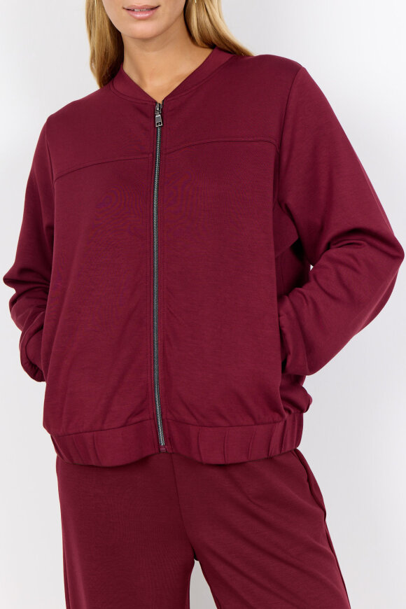 SoyaConcept - SC-Banu 260 - Sweater Cardigan - Mørkerød