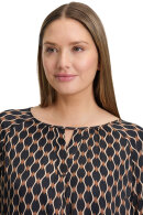 Betty Barclay - Print Bluse - Satin Viskose - Sort