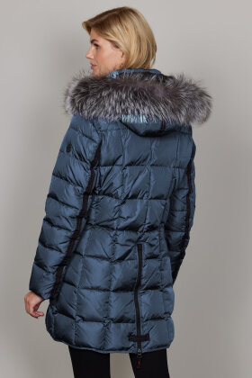 Junge - Mary Down Jacket - Dunjakke m Pels - Storm