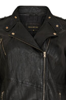 No.1 by OX - Lang Biker Skindjakke - Sort