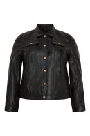 No.1 by OX - Kort Jeans Skindjakke - Sort