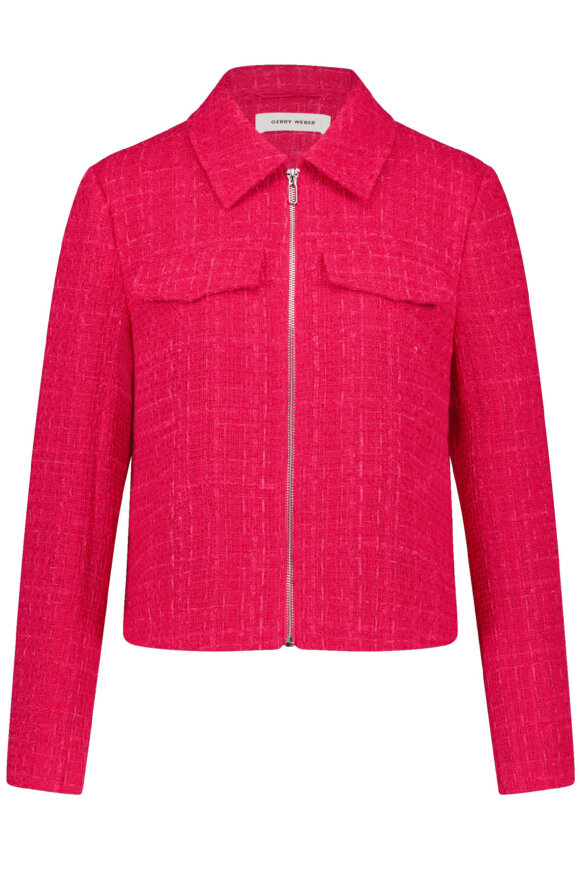 Gerry Weber - Boucle Strik Jakke - Pink