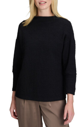 Betty Barclay - Bluse - Mønstret Krinklet - Sort