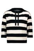 Betty Barclay - Sweatshirt - Blokstriber - Sort