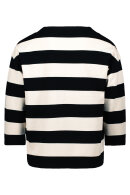 Betty Barclay - Sweatshirt - Blokstriber - Sort