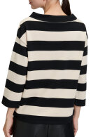 Betty Barclay - Sweatshirt - Blokstriber - Sort