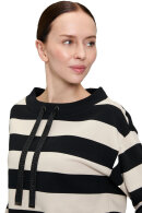 Betty Barclay - Sweatshirt - Blokstriber - Sort