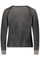 Betty Barclay - Pullover - Raglan Stribet - Sort
