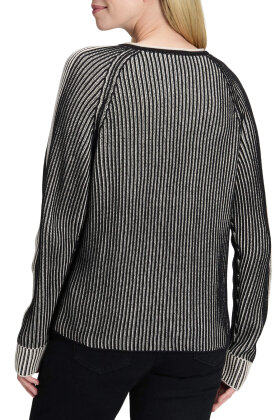Betty Barclay - Pullover - Raglan Stribet - Sort