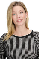 Betty Barclay - Pullover - Raglan Stribet - Sort