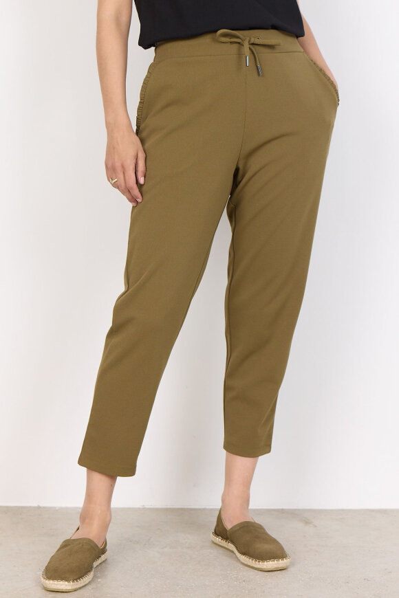 SoyaConcept - SC-Siham 2 - Elegant Jersey Buks - Olive
