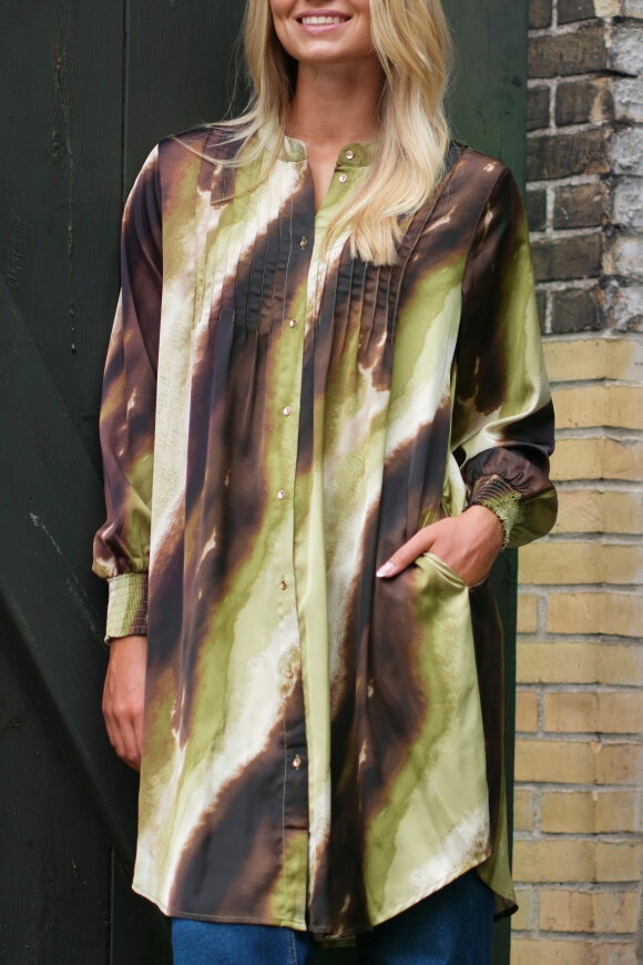 Prepair - Carrie - Midi Kjole - Skjorte - Brun